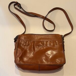 Patricia Nash Tan Leather Crossbody Bag